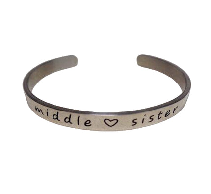 Little Sister Middle Sister or Big Sister Bracelet