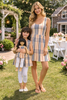 Mom, Girls & Dolls Matching Plaid Outfits | Girls Two-Piece Top & Leggings Set
