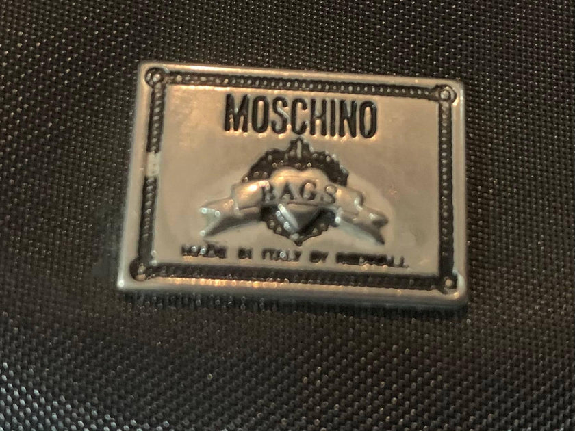 MOSCHINO AUTHENTIC NYLON LOGO SHOULDER BAG