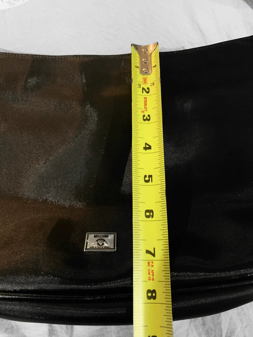 MOSCHINO AUTHENTIC NYLON LOGO SHOULDER BAG