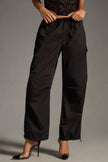 OLIVACEOUS Drawstring Parachute Cargo Pants