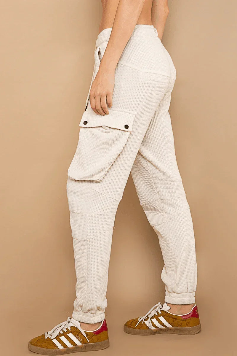 POL Cargo Drawstring Jogger Pants