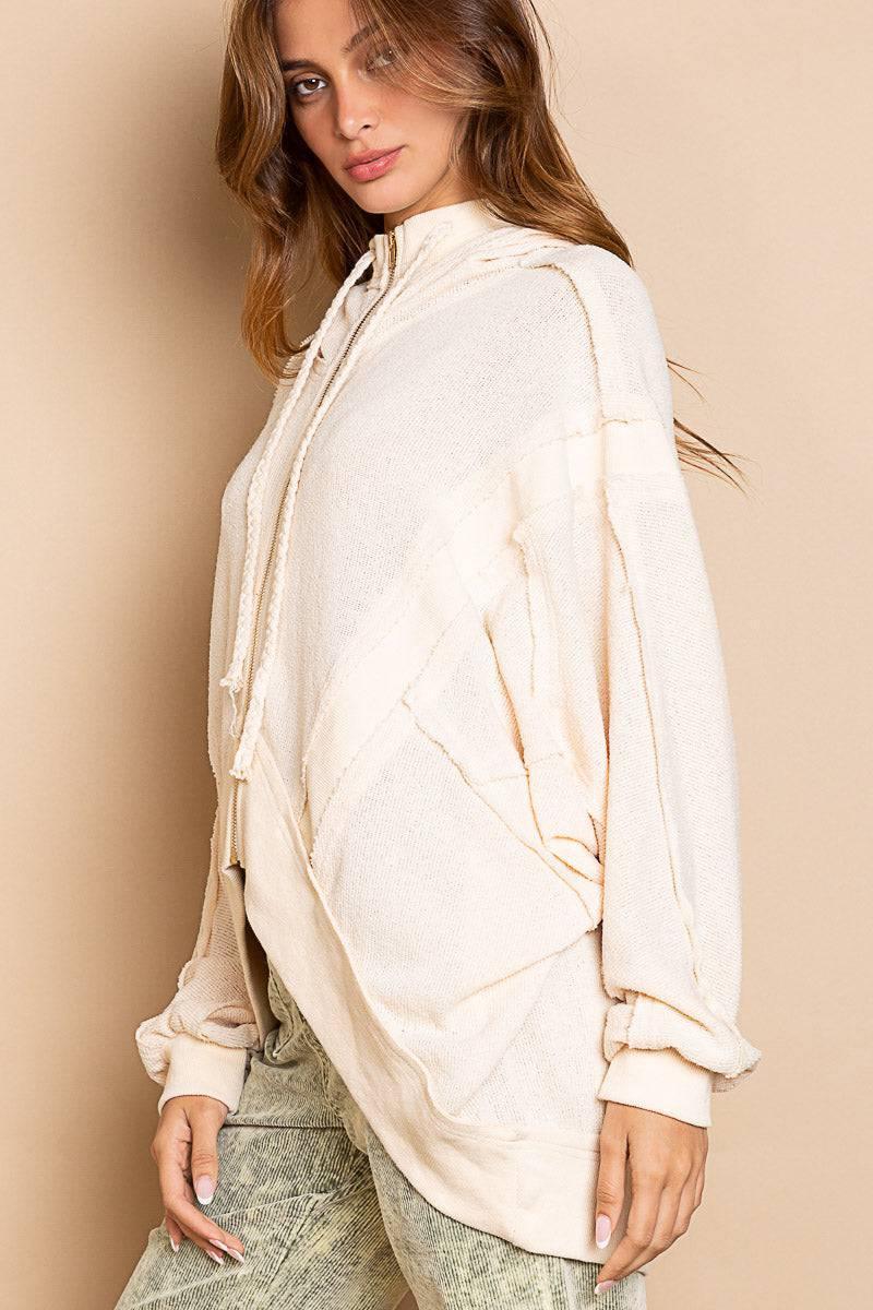 POL High Low Bat Wing Hoodie