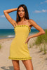 RUFFLE ME Josie Crossback Linen Tassel Vacation Dress