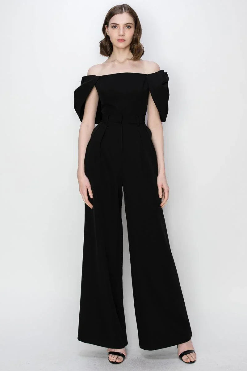 Ina Puff Sleeve Off Shoulder Crop Top with Flap Sleeves - Cape Cod Fashionista