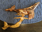 coastal cottage decor wooden mermaid ocean sculpture handmade cape cod art