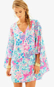 🌺   LILLY PULITZER Miri Silk Caftan Gypsea Tiki Pink NWT 100% Silk Dress