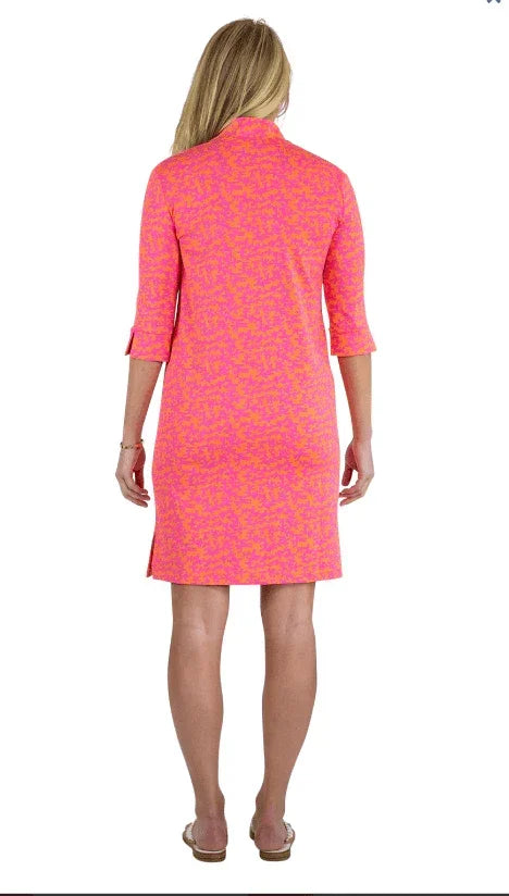 SAILOR-SAILOR Seaport Shift 3/4- Tiny Coral Pink/Orange