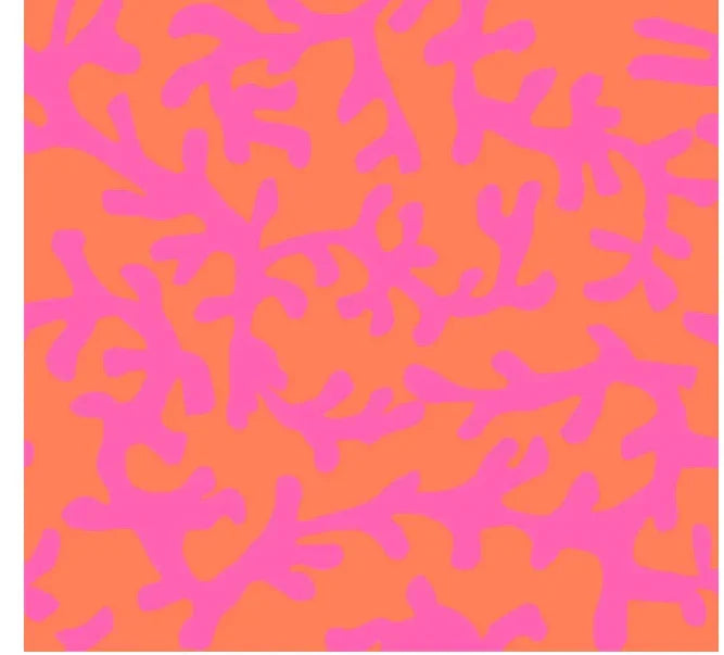 SAILOR-SAILOR Seaport Shift 3/4- Tiny Coral Pink/Orange