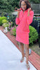 SAILOR SAILOR Women's Port Dress- Tiny Coral Pink/Orange Resort DRESS