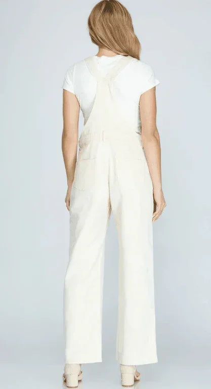 CLARA Cotton Washed Twill Overalls