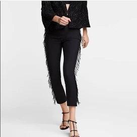 ZARA Basic Beaded Pants Med/2 NWT
