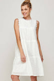 Sundance Tiered Midi Eyelet Summer Dress