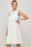 Sundance Tiered Midi Eyelet Summer Dress