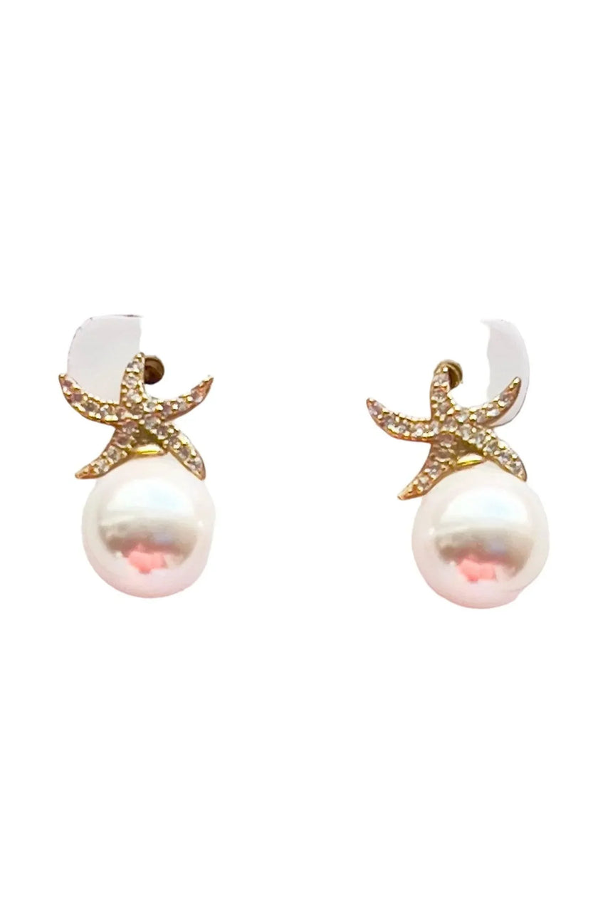 Studio G Shell Starfish Earring in Gold or Silver