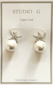 Studio G Shell Starfish Earring in Gold or Silver
