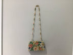 SUAREZ NY FLORAL SHOULDER BAG HARD CASE ITALY EXCELLENT USED CONDITION