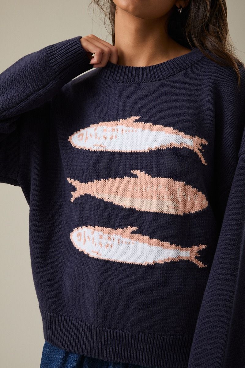 Women’s Coastal Sardine Knit Sweater