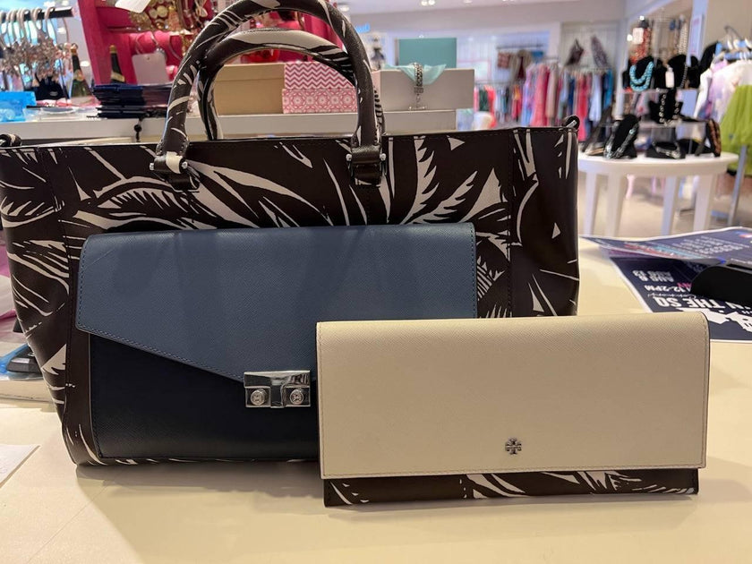 Tory Burch Tabora T Lock Clutch and Tote