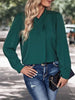 V-Neck Cutout Long Sleeve Blouse