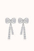 1.12 Carat Moissanite 925 Sterling Silver Bow Earrings