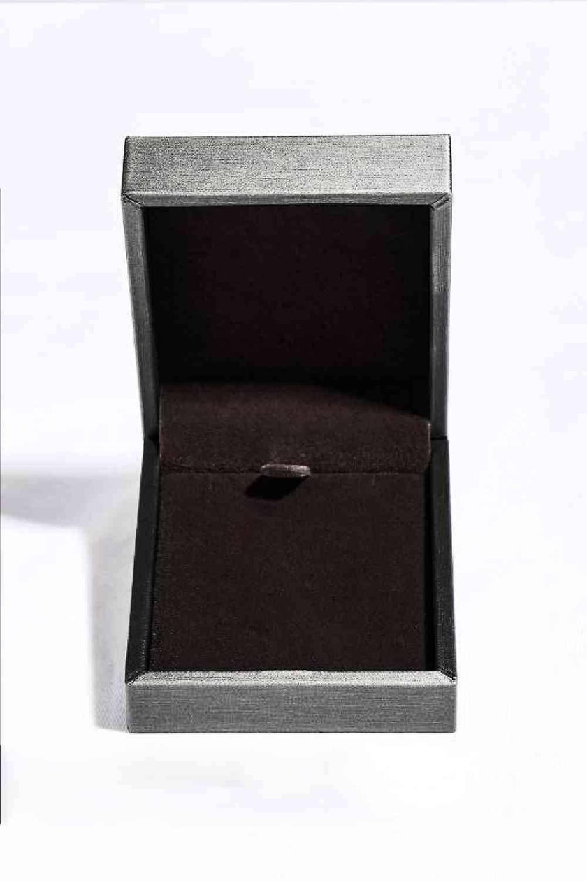 10 Carat Moissanite Pendant Platinum-Plated Necklace