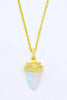 18K Gold-Plated Moonstone Pendant Necklace