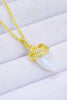 18K Gold-Plated Moonstone Pendant Necklace