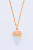 18K Gold-Plated Moonstone Pendant Necklace