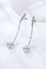 6-Prong Round Moissanite Drop Earrings