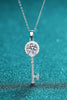 Adored Moissanite Key Pendant Necklace