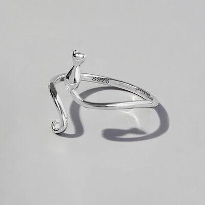 Cat Shape 925 Sterling Silver Ring