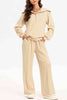 Half Zip Collared Neck Sweatshirt and Pants Set