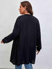 Plus Size Open Front Long Sleeve Cardigan