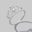 Crown Shape Zircon 925 Sterling Silver Ring