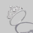 Crown Shape Zircon 925 Sterling Silver Ring