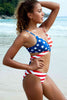 Stars and Stripes Crisscross Bikini Set