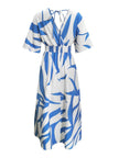 Vacation-Ready: Printed Surplice Maxi Dress