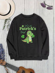 IT'S ST. PATRICK'S DAY Graphic Round Neck Sweatshirt