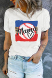 MAMA Heart Graphic Round Neck T-Shirt