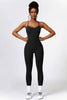 Open Back Spaghetti Strap Sports Jumpsuit