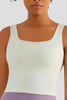 Square Neck Cropped Sports Tank