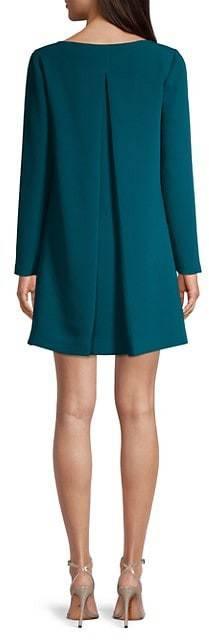 Trina Turk Lavaliere Alexandra Pleated A-Line Shift Dress