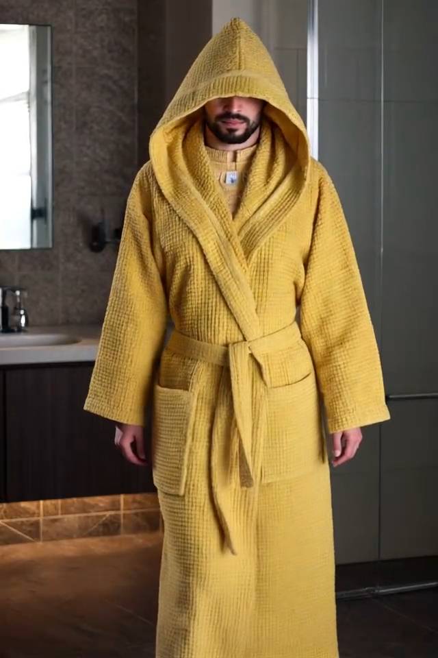 Luxury Turkish Cotton Unisex Robe~Lightweight & Gift-Ready