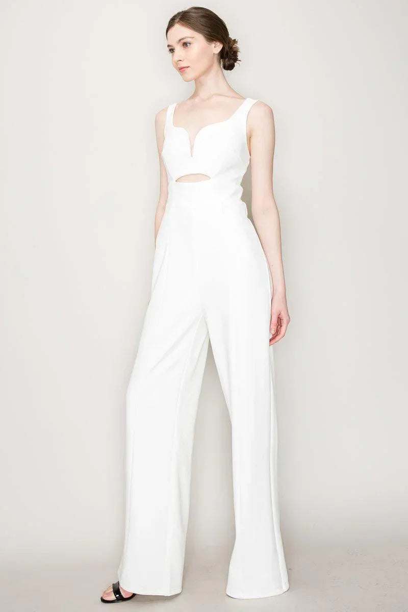 INA Front Cut Out Detail Jumpsuit - Cape Cod Fashionista