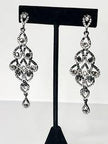 ZENZII RHINESTONE CLUSTER CHANDELEIR Earrings