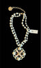 ZENZII TWO STRAND DOUBLE SIDED PENDANT PEARL NECKLACE