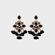 Flower Shape Rhinestone Alloy Dangle Earrings