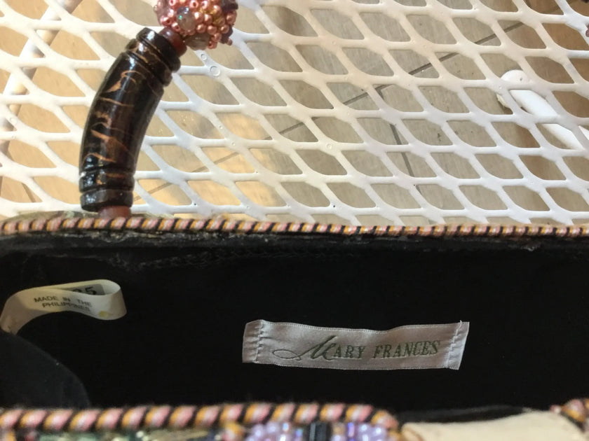 Mary Frances Beaded Fabric Handbag Boho Style EXCELLENT USED CONDITION