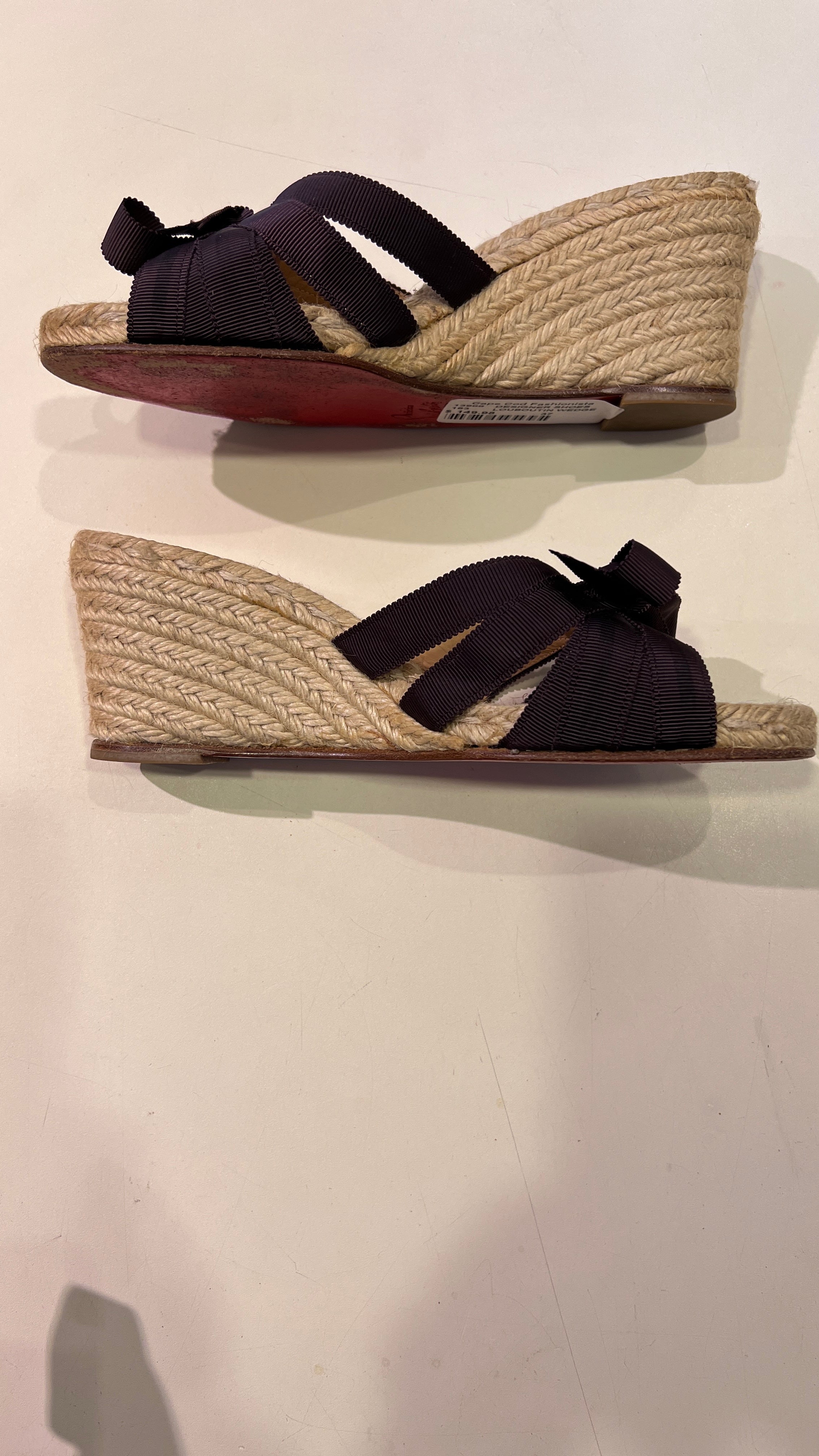 Christian louboutin espadrille online wedges